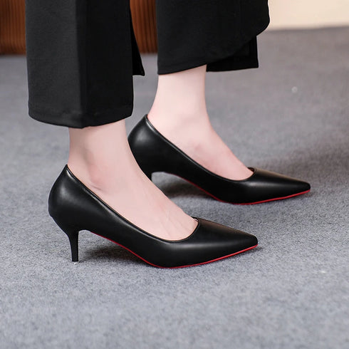 Elegant Pointed Toe Stiletto Pumps for Women - Office and Career Essentials